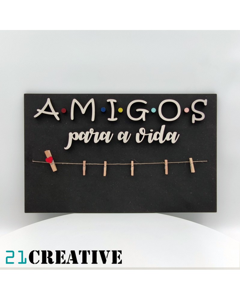 Painel Amigos para a vida, pendure fotos memoráveis