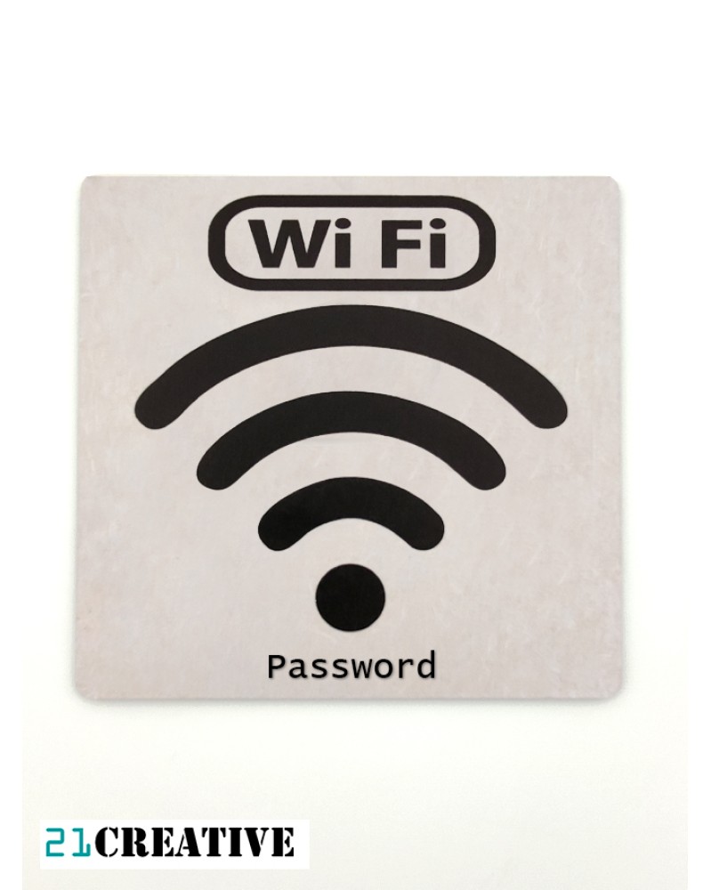 Placa Wi-Fi, personalizável com password