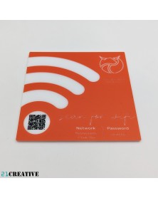 Placa Wifi personalizada com código QR